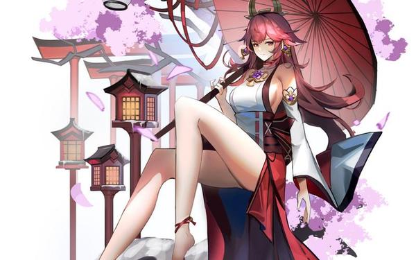 八重神子腿法娴熟脚法漫画-原神申鹤腿法娴熟脚法